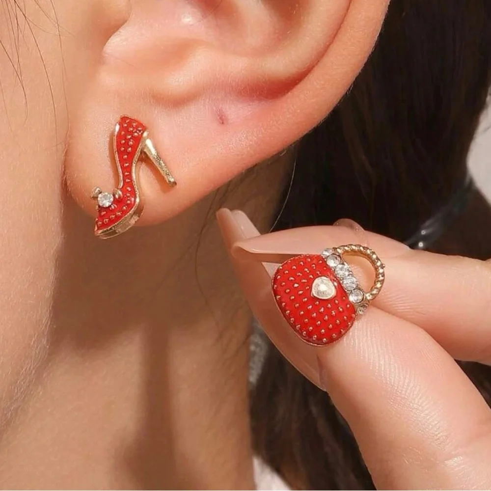 Heel & Purse Earrings - Picture 2 of 6
